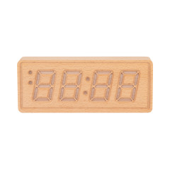 Digitálne hodiny Karlsson Solid Wood Engraved KA6024WD, 8cm